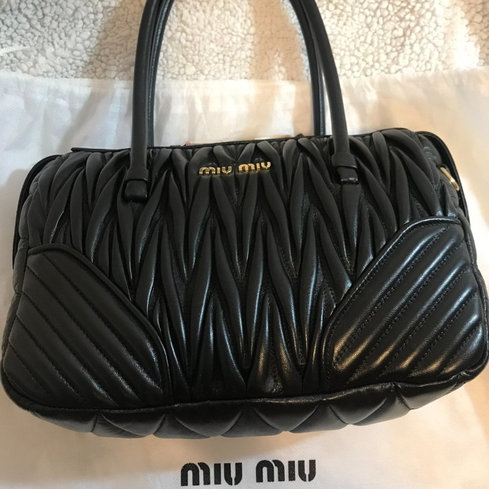 Authentic Brand New Miu Miu Nappa Quilted Leather Bag